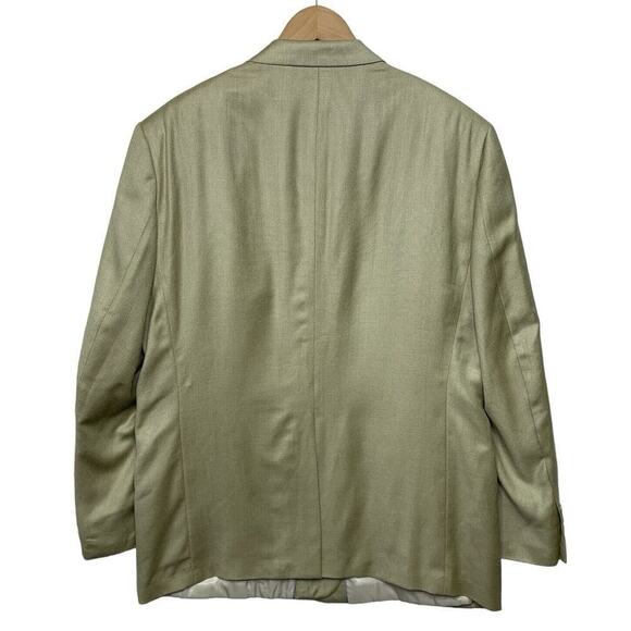 Roundtree & Yorke Silk Worsted Wool Sport Coat Mens Size 48R Beige NWT $199 - Picture 9 of 9